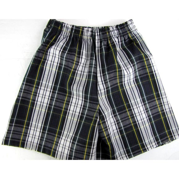 SALE! Plaid Green White Short Mini Skort Skirt - Picture 2 of 4